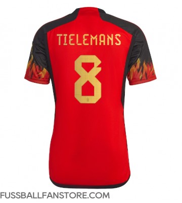 Belgien Youri Tielemans #8 Replik Heimtrikot WM 2022 Kurzarm